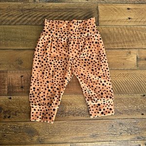 Orange & Black Polka-Dot Baby Joggers